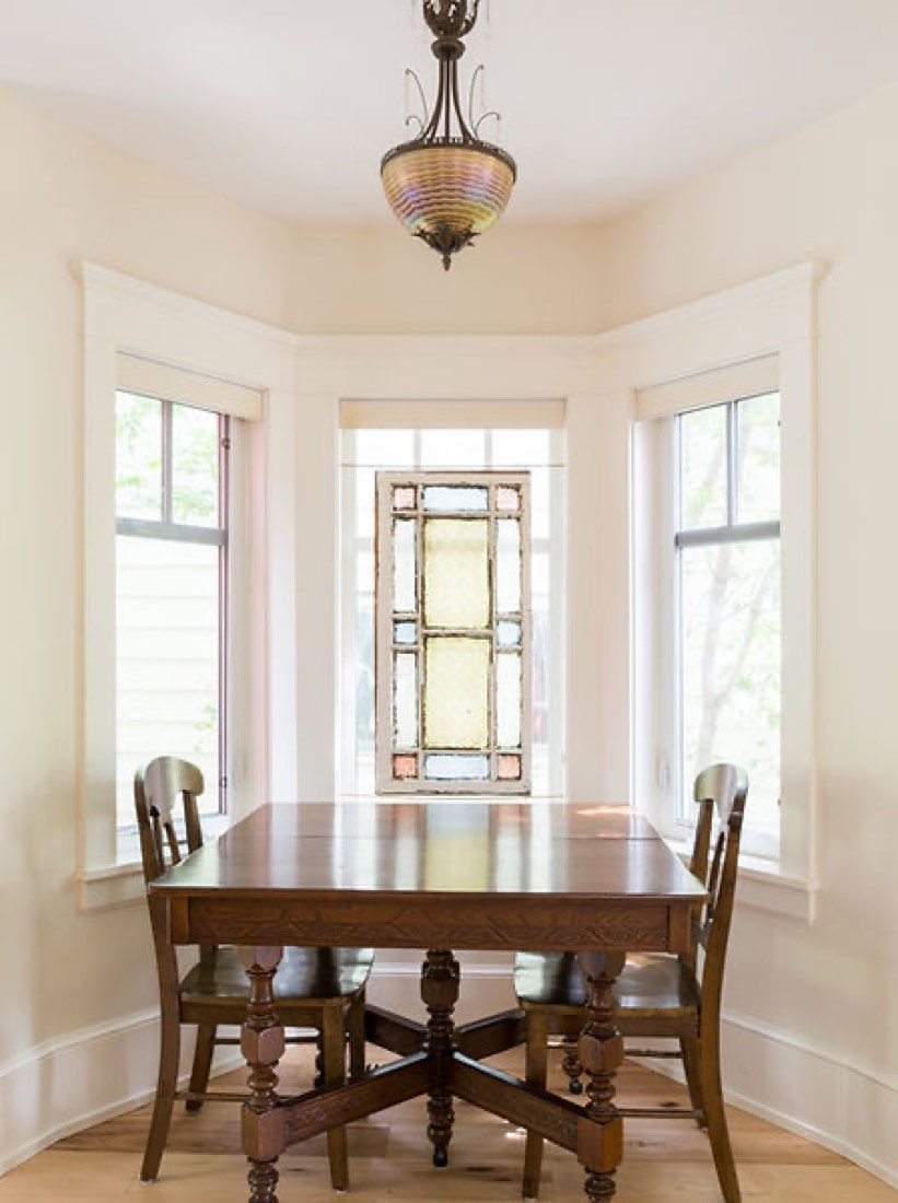 A finished interior of the heritage home.
