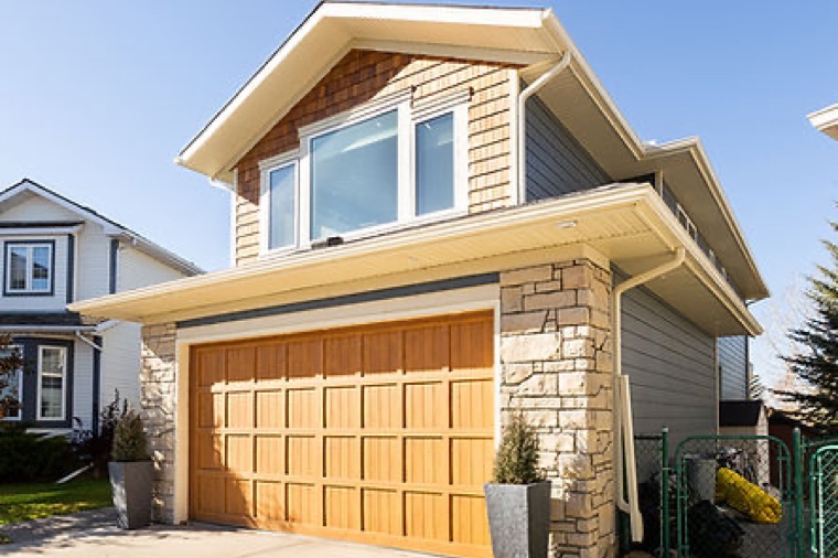 Exterior detail of a completed home addition