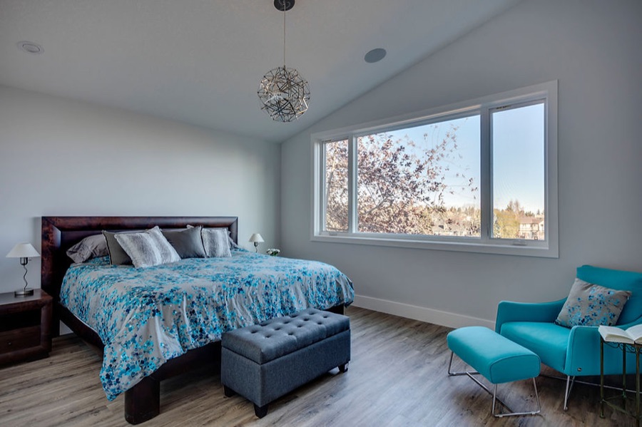 A bright renovated bedroom